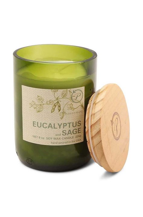 Voňavá sójová sviečka Paddywax Eucalyptus & Sage 226g