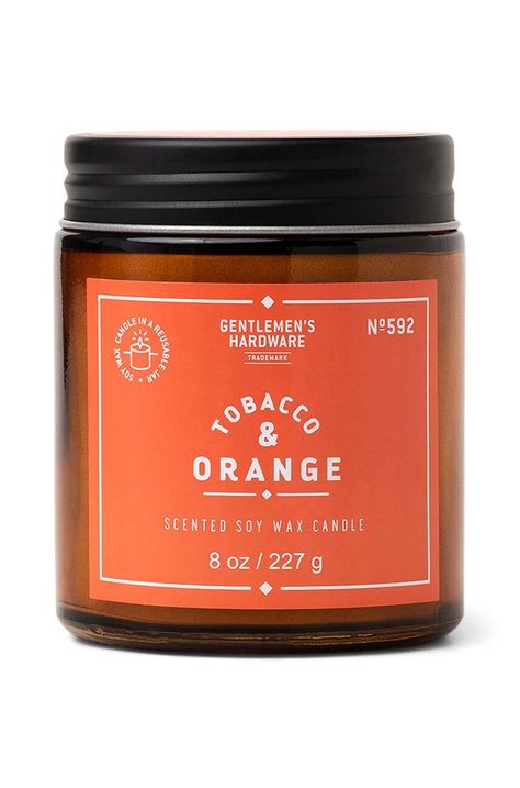 Αρωματικό κερί σόγιας Gentelmen's Hardware Tobacco & Orange 227 g