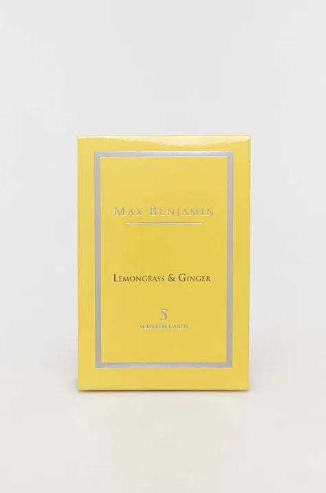 Max Benjamin set di carte profumate Lemongrass & Ginger pacco da 5