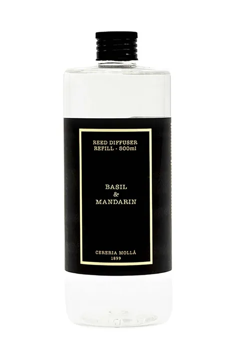 Zásoba pre difuzér vône Cereria Molla Basil & Mandarin 500 ml