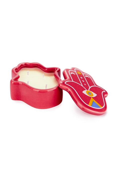 Sójová svíčka Balvi Lucky Hand růžová barva