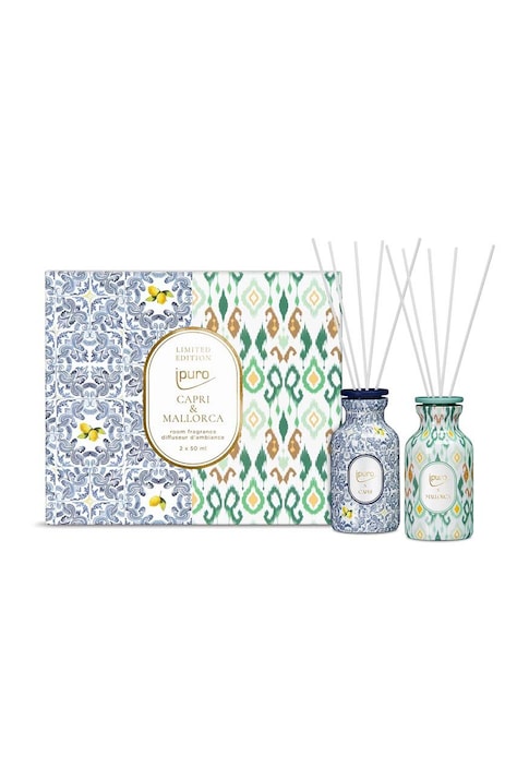 Set mirisnih difuzora Ipuro Capri & Mallorca, 2 x 50 ml