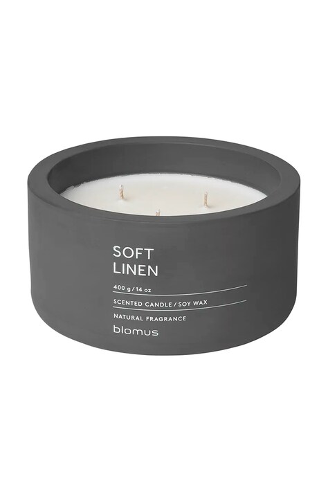 Vonná  sójová sviečka Blomus Fraga Soft Linen 400 g viac farieb