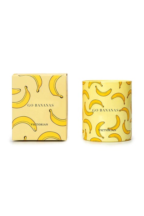 Αρωματικό κερί σόγιας Victorian Go Bananas χρώμα: κίτρινο