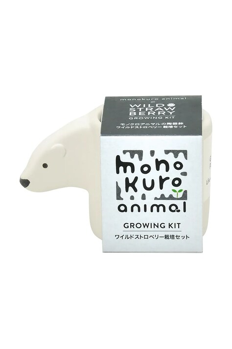 Sada pro pěstování rostlin Noted Monokuro Animals Polar Bear bílá barva