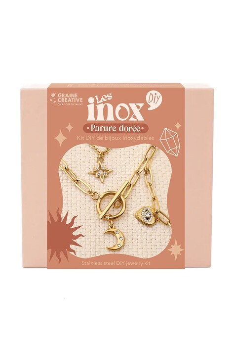 Graine Creative zestaw diy biżuteria Parure Dorée 11.5 x 11 x 3.5 cm kolor multicolor