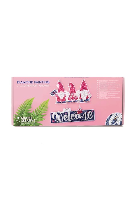 Graine Creative zestaw diy Gnomes Rhinestone 13 x 30 x 2 cm kolor multicolor