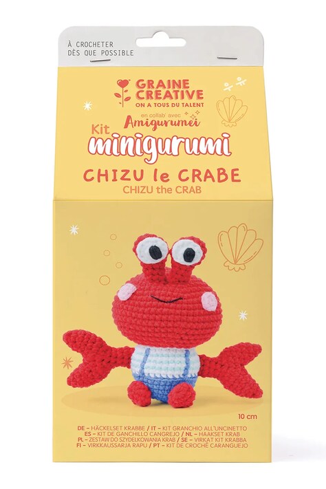 Graine Creative zestaw diy maskotka do szydełkowania Kit Amigurumi 10 cm kolor multicolor
