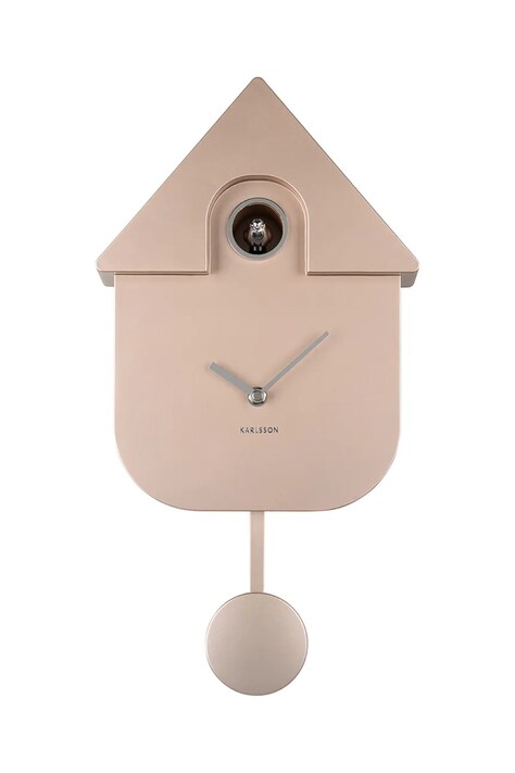 Karlsson zegar z kukułką Modern Cuckoo Metallic kolor multicolor