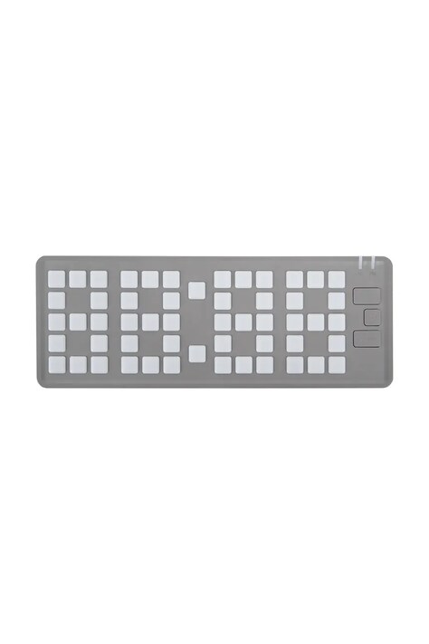 Karlsson budzik Keyboard LED kolor szary