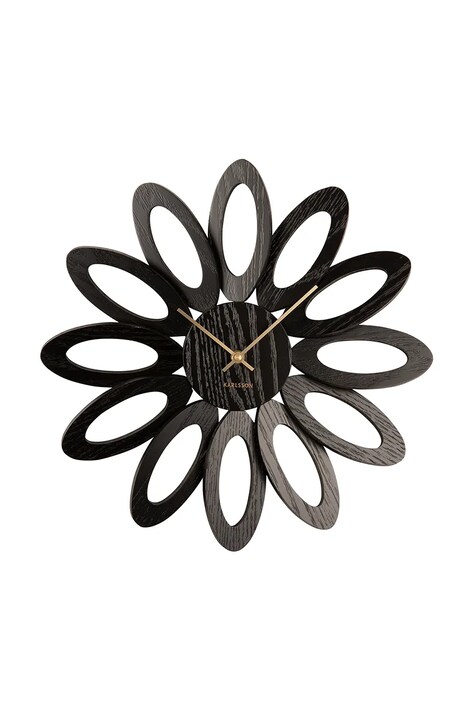 Karlsson ceas de perete Fiore culoarea negru