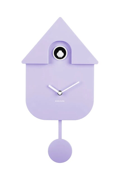 Karlsson ceas de perete Modern Cuckoo culoarea violet