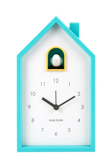 Будильник з зозулею Karlsson Modern Cuckoo колір бірюзовий
