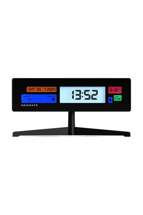 Newgate budzik Supergenius LCD 21,8 cm kolor czarny