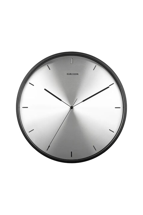 Nástěnné hodiny Karlsson Finesse 40 cm černá barva