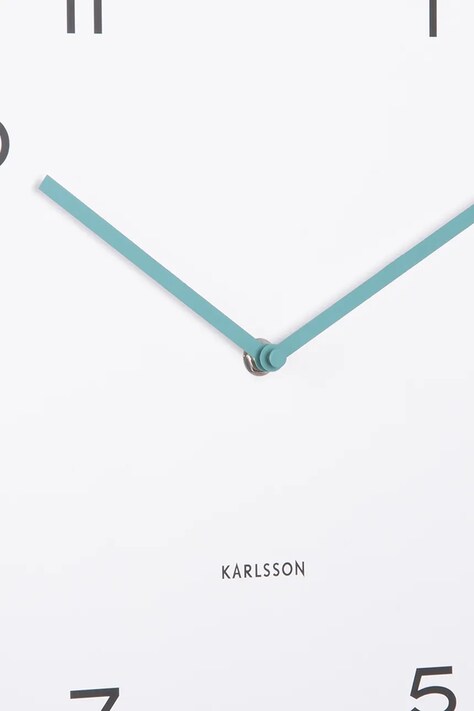 Karlsson ceas de perete Circus Rings 40 cm culoarea turcoaz