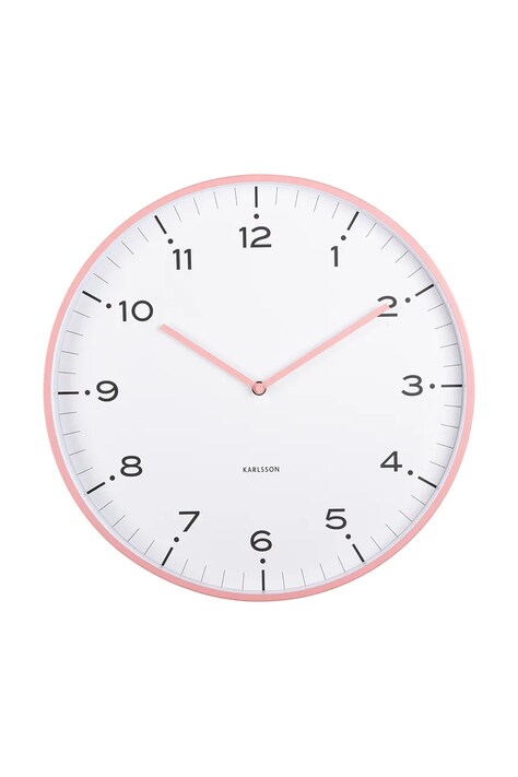 Karlsson zegar ścienny Circus Rings 40 cm kolor różowy