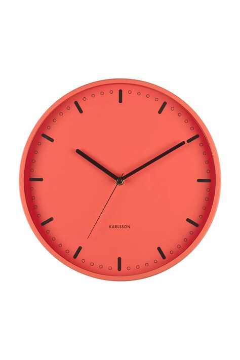 Karlsson ceas de perete Cool Retro 30 cm culoarea portocaliu