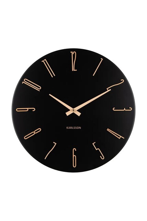 Настінний годинник Karlsson Esmerado 40 cm колір чорний