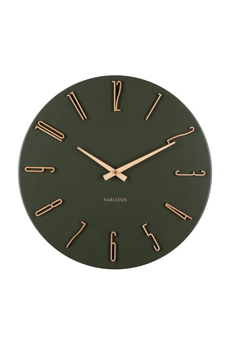 Karlsson ceas de perete Esmerado 40 cm culoarea verde