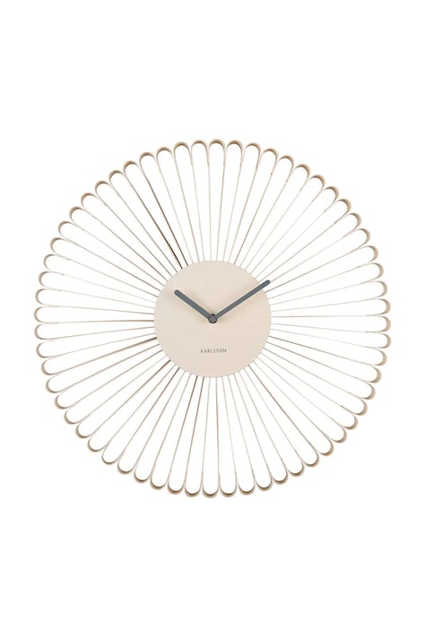 Karlsson zegar ścienny Cascara 50 cm kolor beżowy
