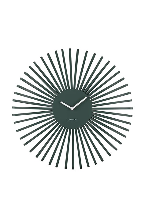 Nástenné hodiny Karlsson Polo 48 cm zelená farba