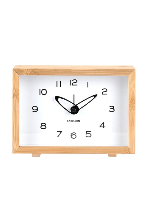 Будильник Karlsson Tipico 19 x 14 x 4,5 cm колір бежевий