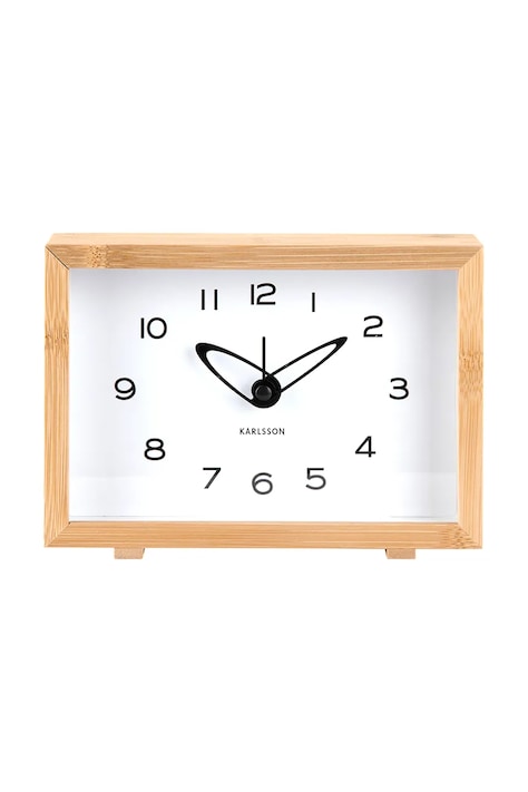 Будильник Karlsson Tipico 19 x 14 x 4,5 cm колір бежевий