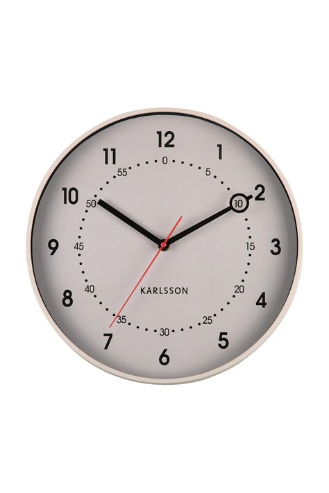 Karlsson zegar ścienny Fresco 31,5 cm kolor beżowy