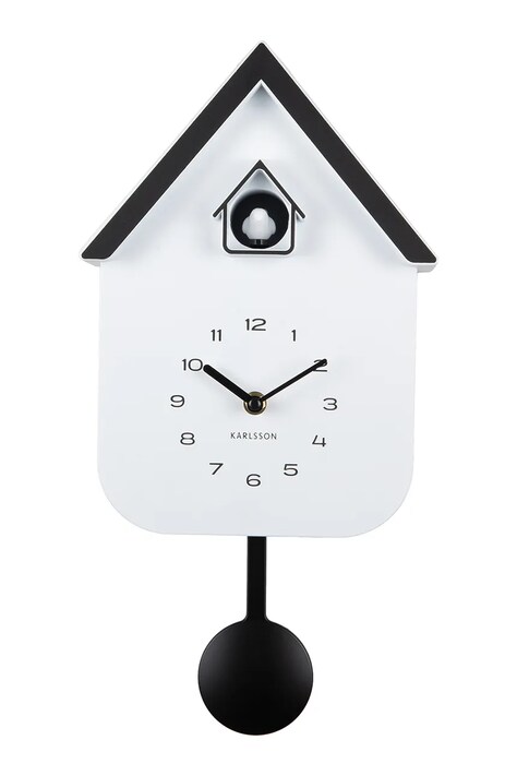 Karlsson zegar z kukułką Dupla 41,5 x 21,5 x 8,5 cm kolor biały