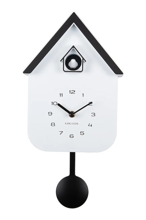 Karlsson ceas cu cuc Dupla 41,5 x 21,5 x 8,5 cm culoarea alb