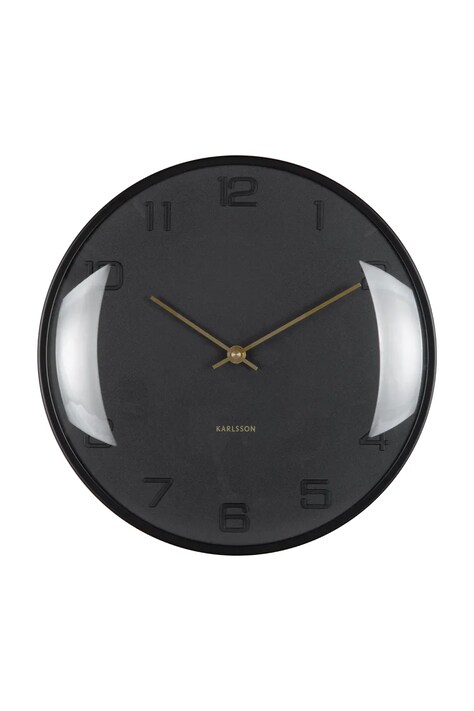 Karlsson zegar ścienny Fuerte Dome 30,5 cm kolor czarny