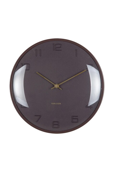 Настінний годинник Karlsson Fuerte Dome 30,5 cm колір рожевий
