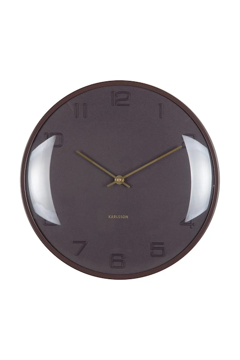 Настінний годинник Karlsson Fuerte Dome 30,5 cm колір рожевий