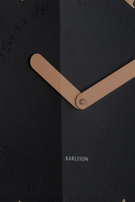 Karlsson zegar ścienny Amena 40 cm kolor czarny