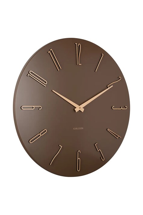 Karlsson zegar ścienny Esmerado 40 cm kolor brązowy