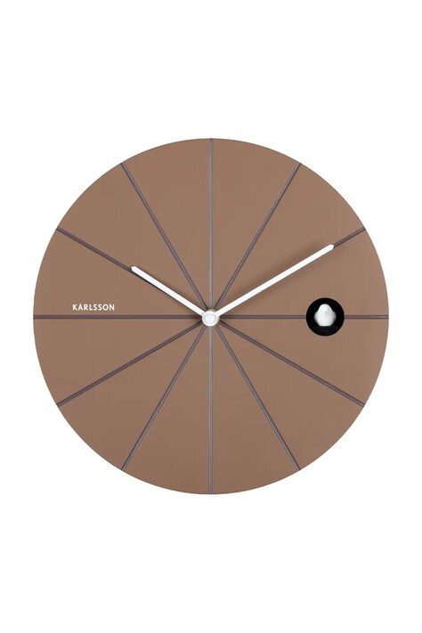 Karlsson zegar ścienny z kukułką Destacado Cuckoo 28 cm kolor brązowy