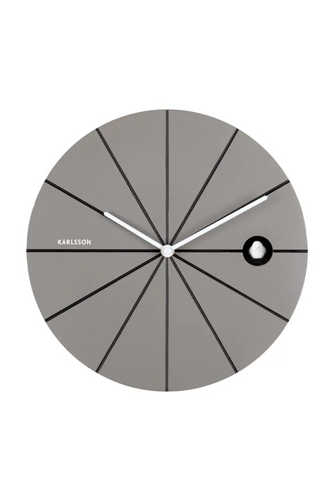 Karlsson zegar ścienny z kukułką Destacado Cuckoo 28 cm kolor szary