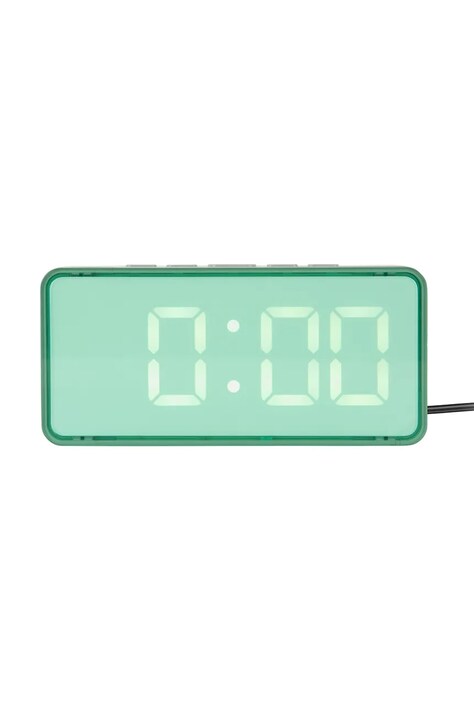 Karlsson sveglia a led Audaz 14 x 6,5 x 2,8 cm colore verde KA6040GR