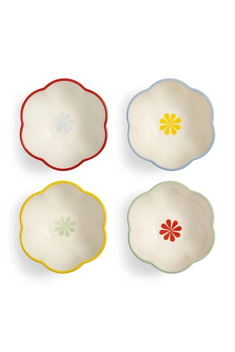 &k amsterdam zestaw miseczek folk small 4-pack kolor multicolor