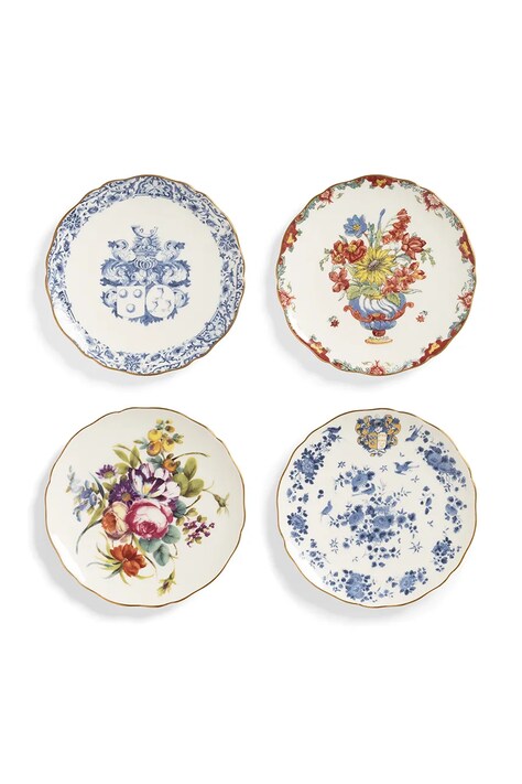 &k amsterdam zestaw talerzy deserowych patina 4-pack kolor multicolor