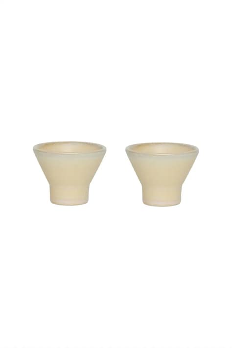 OYOY pahar de ou Yuka 2-pack culoarea bej