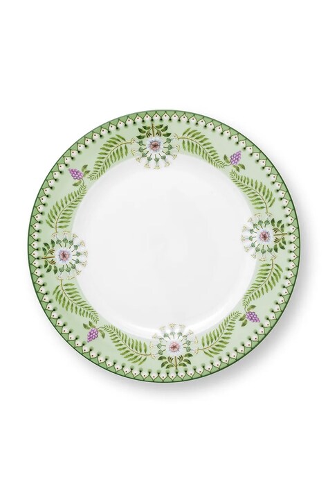Pip Studio farfurie Plate Lily&Lotus Light Green culoarea verde