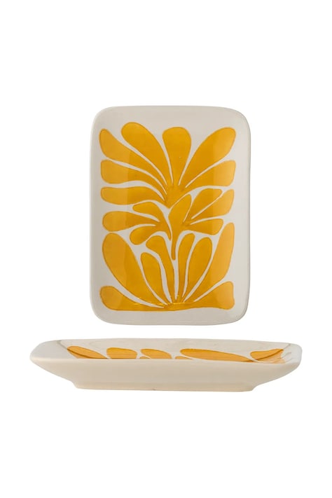 Bloomingville farfurie de servire Fauni culoarea galben