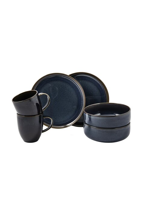 Jedálenský set pre 2 osoby Villeroy & Boch tmavomodrá farba