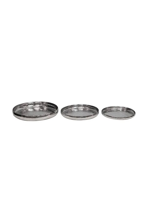 home & lifestyle zestaw misek 38 x 38 x 5 cm 3-pack kolor szary