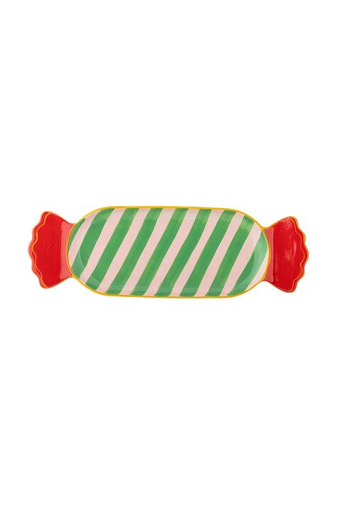 Bloomingville talerz do serwowania Caramella 28 x 1,5 x 10,5 cm kolor multicolor