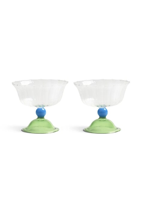 &k amsterdam zestaw pucharków do deserów tulip 300 ml 2-pack kolor multicolor
