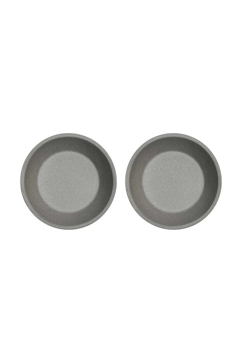 Βαθύ σετ πιάτων OYOY Yuka 19 x 19 x 4 cm 2-pack χρώμα: γκρι