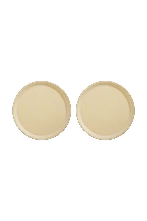 Σετ πιάτων OYOY Yuka 27 x 27 x 1,9 cm 2-pack χρώμα: κίτρινο